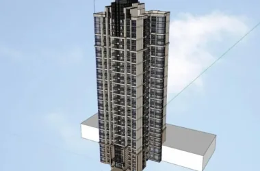 Modern High-Rise Residential Buildings | SketchUp Architectural Models-BIM WORLD