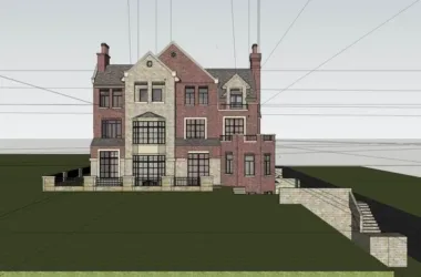 Classical Style Single-Family Villa Model in SketchUp-BIM WORLD