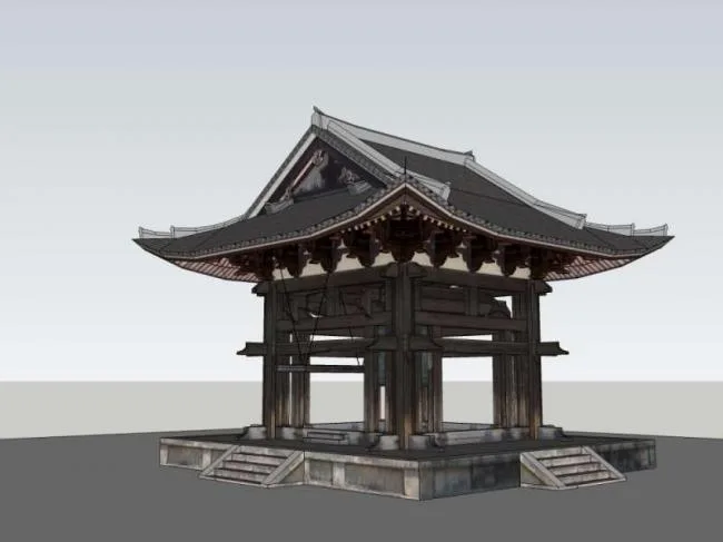 Sketchup Sketch Model | Pavilion, Chinese Style, Sketch