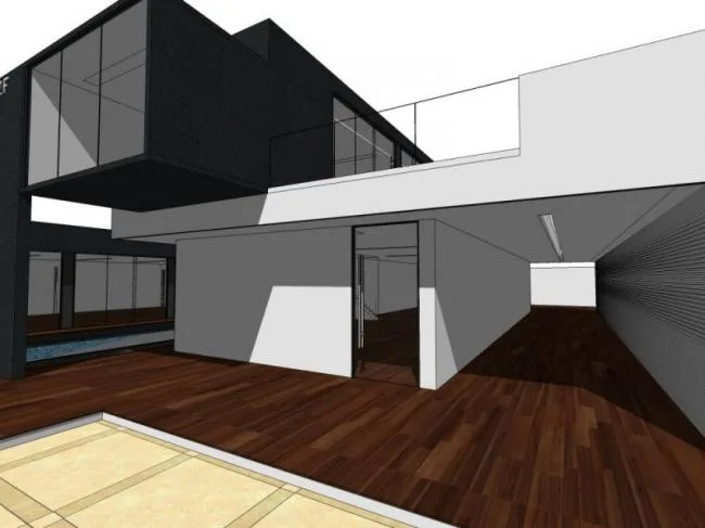Sketchup Villa Model | Solo Villa, Modern Style