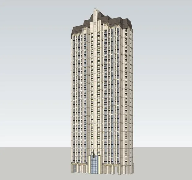 SketchUp Residential Models: High-Rise, French, and Neoclassical Architecture Designs
