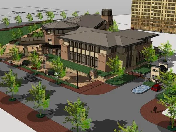 Sketchup Residential Model | Multi story Clubhouse, Residential, Classical Style