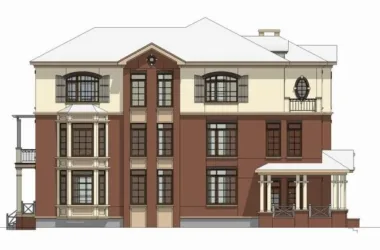 Classical Single-Family Villa Model in SketchUp-BIM WORLD
