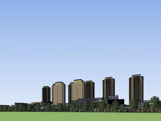 Sketchup Residential Model | High rise Residential Complex, Classical Style