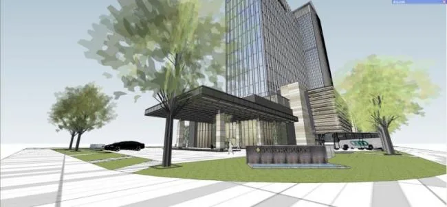 Sketchup Hotel Model | Super High rise Hotel, Modern Style