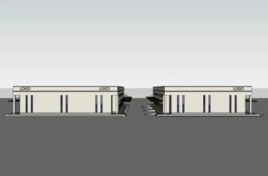 Sketchu Industrial Building | Multi-Story Modern Logistics Warehouse and Factory-BIM WORLD