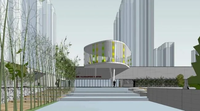 Sketchup School Model | Kindergarten, Clubhouse, Modern Style, Educational Architecture