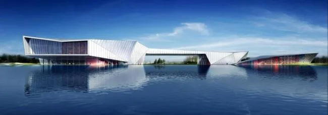 Sketchup Cultural Model | Multi story Cultural Center, Exhibition Hall, Modern Style, Cultural Architecture