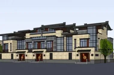 SketchUp Villa Model: Multi-Story Chinese-Style Townhouse Residential Building-BIM WORLD