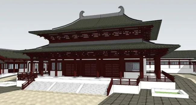 Sketchup Ancient Architecture Model | Multi story Ancient Temple, Chinese Style