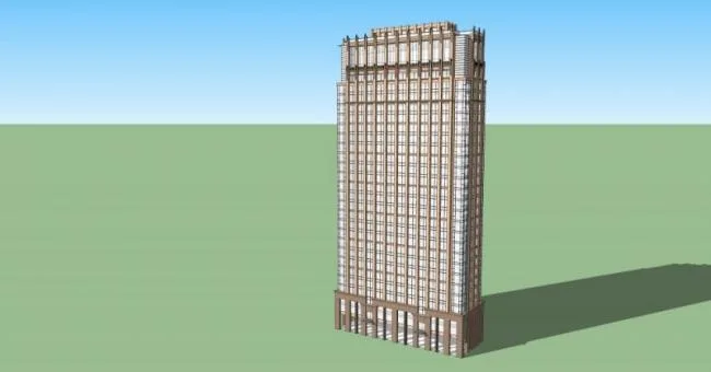 Sketchup Hotel Model | High rise Hotel, Modern Style