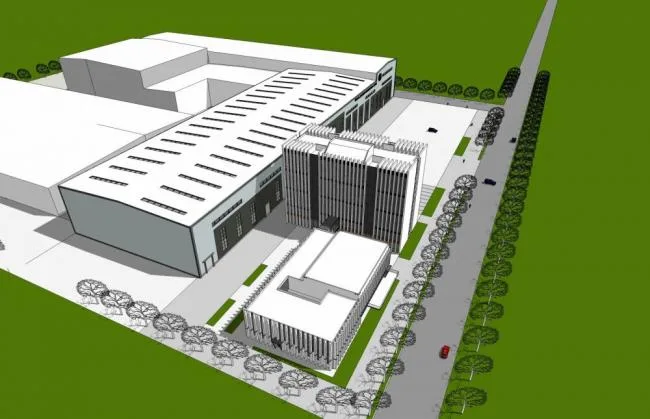 Sketchu Industrial Building | Multi story Building, Modern Style, Office Building, Industrial Architecture