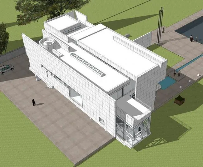 Sketchup Cultural Model | Master Works, Multi story Modern Cultural Architecture