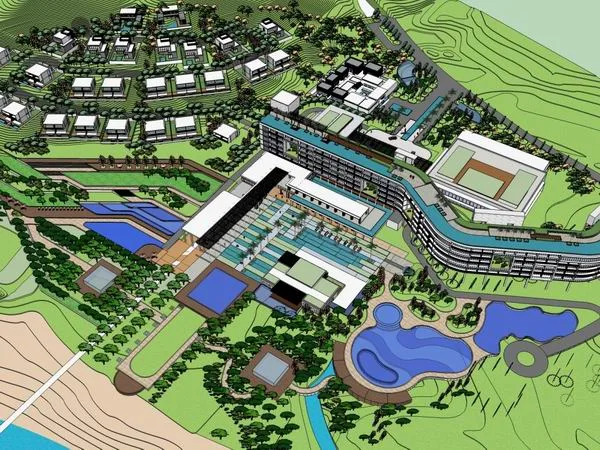 Sketchup Hotel Model | Multi story Hotel, Hotel Villa, Modern Style