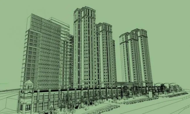 Sketchup Residential Model | High rise residential buildings, residential buildings, classical style