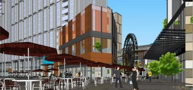 Sketchup Complex Model | Multi story Commercial Complex, Office, Modern Style
