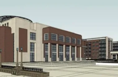 European-Style Multi-Story Vocational High School Design in SketchUp-BIM WORLD