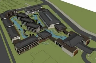 SketchUp Model of Zhangjiajie Loujiang Hotel: Multi-Story Chinese-Style Design-BIM WORLD