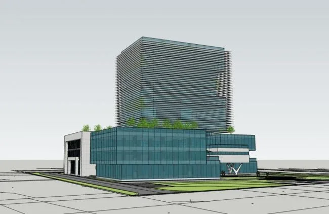 Sketchup Office Model | High rise Office Building, Office Building, Modern Style