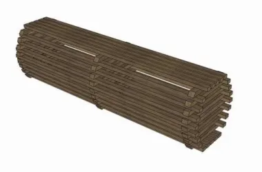 SketchUp Material Model: Outdoor Wooden Leisure Chair Component-BIM WORLD