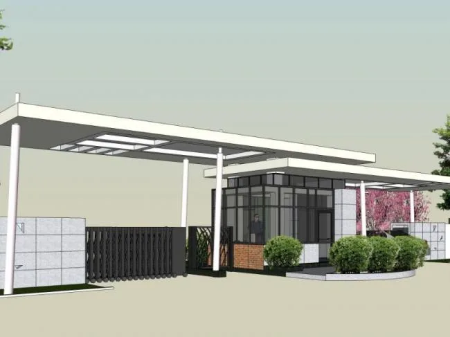 Sketchup Landscape Model | Community Landscape, Residential Landscape, Modern Style