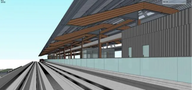 Sketchup Station Road Bridge | Light Rail Station, Modern Style