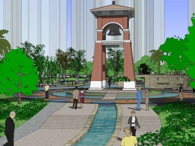 Sketchup Landscape Model | Community Landscape, Residential Landscape, Classical Style