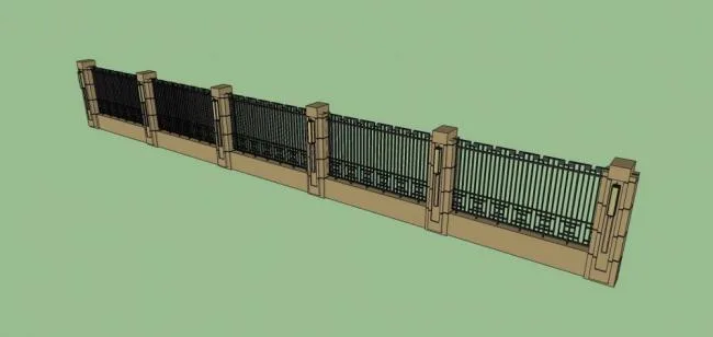 Sketchup Material Model | Walls, Components, Fences, Landscape Materials