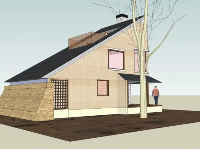 Sketchup Residential Model | Low rise Residential, Modern Style