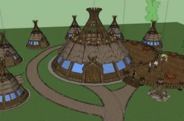 SketchUp Cultural Model: Multi-Story Classical Museum Architecture-BIM WORLD