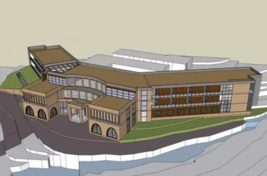 Modern Multi-Story Hotel Model in SketchUp-BIM WORLD