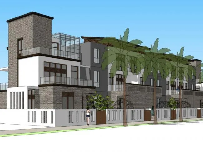 Sketchup Villa Model | Multi row Villa, Modern Style