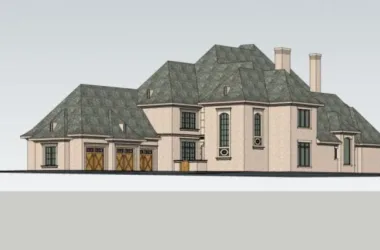 Modern Multi-Row Villa Model in SketchUp-BIM WORLD