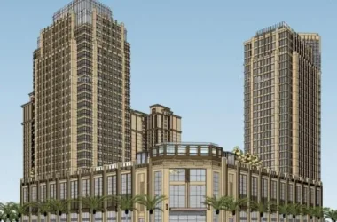SketchUp Complex Model: Multi-Story Art Deco Commercial and Residential Building-BIM WORLD