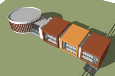 Modern Multi-Story School and Kindergarten Design in SketchUp-BIM WORLD