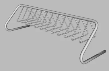 SketchUp Material Models: Bicycle Frames, Parking Racks, Single Frames, and Modern Components-BIM WORLD