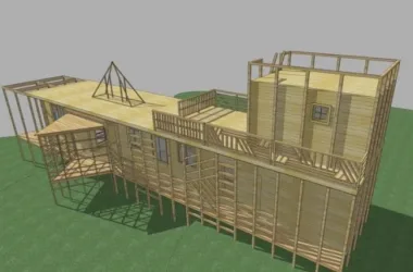 Modern Detached Villa Model in SketchUp | Steven Hall Design-BIM WORLD
