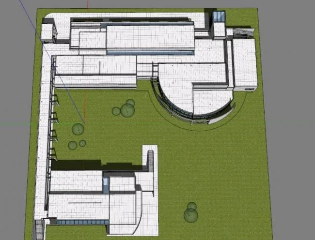 Sketchup Residential Model | Weishaupt Forum, White Pie Richard Meyer