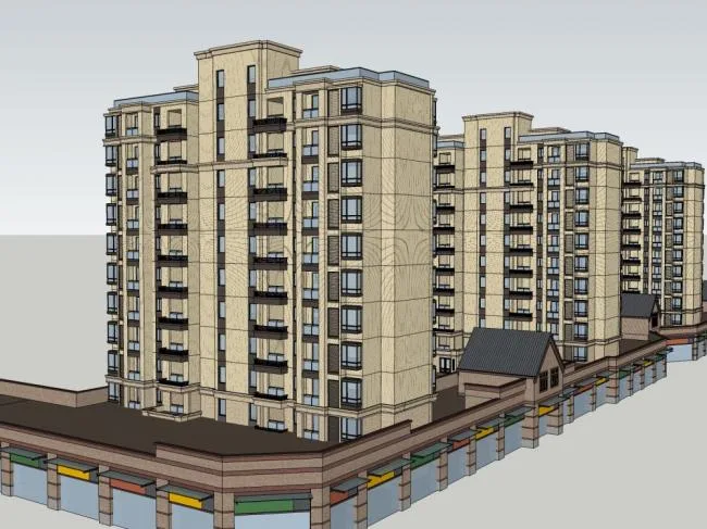 SketchUp Residential Models: High-Rise, Classical, and British-Style Homes