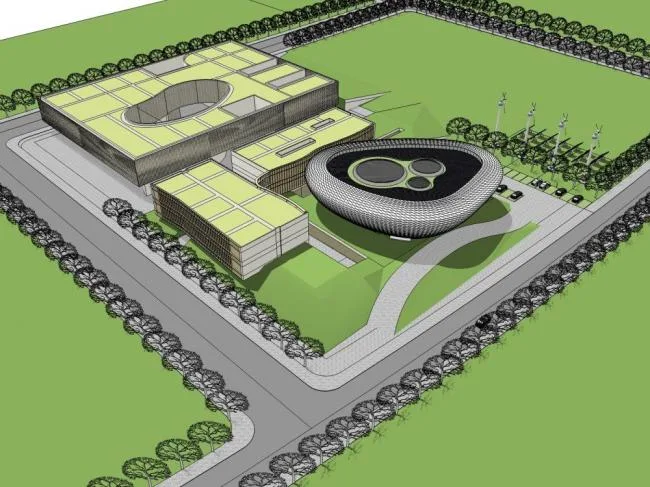 Sketchup Cultural Model | Multi story Museum, Modern Style, Cultural Architecture