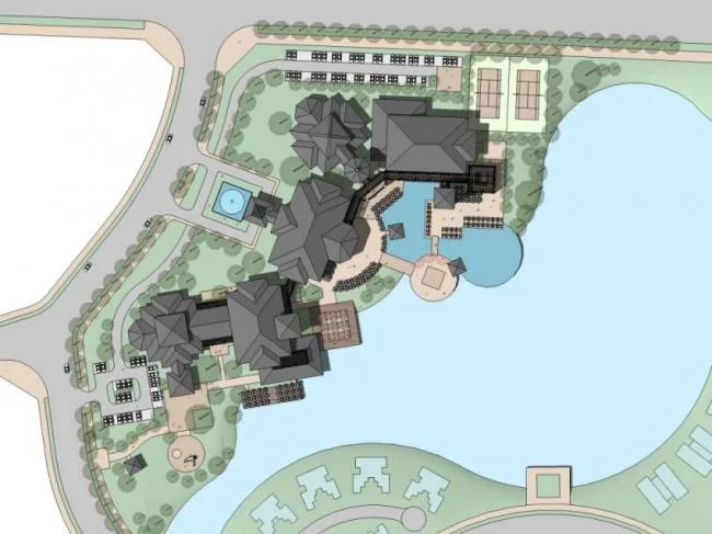 Sketchup Business Model | Clubhouse, European Classical Style