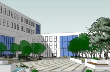 Modern Office Landscape Design | SketchUp Model Preview-BIM WORLD