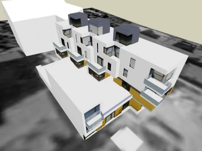 Sketchup Residential Model | Multi story Apartment, Modern Style