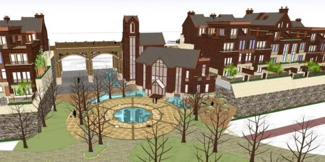 Sketchup Villa Model | Multi row Villa, Stacked Villa, British Classical Style