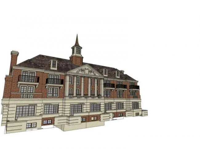 Sketchup Villa Model | Row Villa, British Classical Style