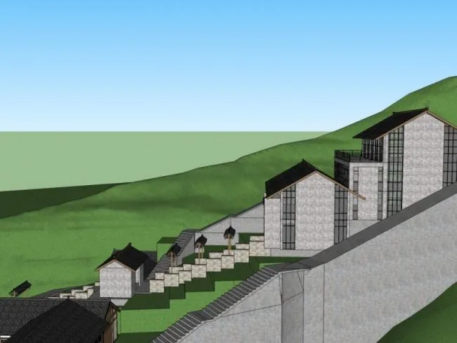 Sketchup Cultural Model | Multi story Cultural Center, Cultural Architecture, Chinese Style
