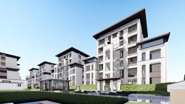 Sketchup Residential Model | Multi-story Residence, New Chinese Style, Residential Architecture