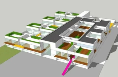 Modern Multi-Story Kindergarten and Educational Building | SketchUp School Model-BIM WORLD