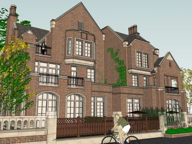 Classical Twin Villa Model in SketchUp