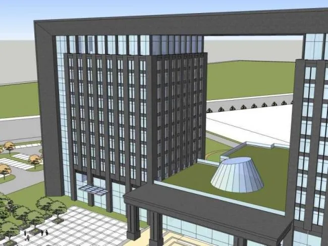 Sketchup Office Model | High rise Office Building, Modern Style
